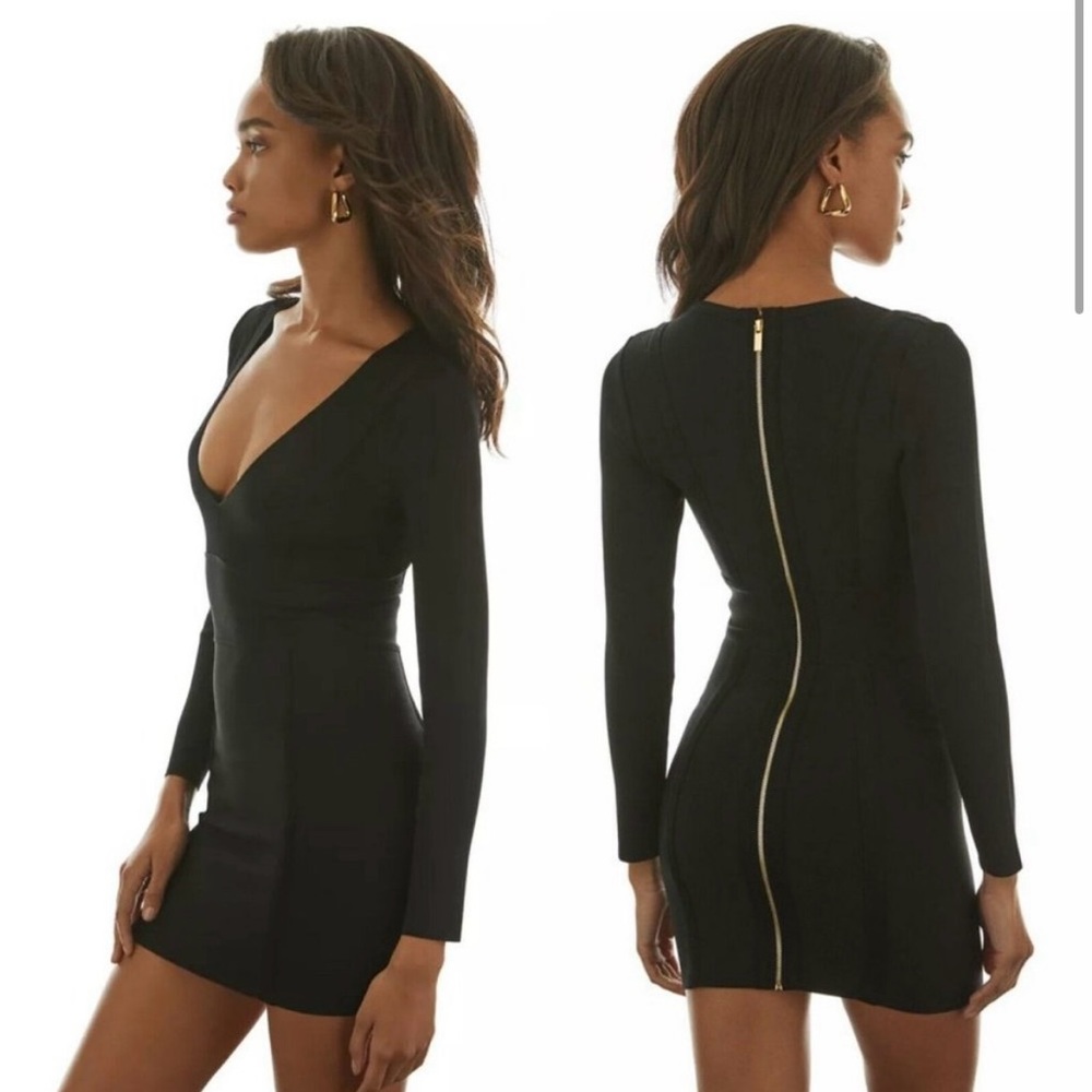 Aritzia Babaton Long Sleeve Tempt Bandage Mini Dress | Size XXS
